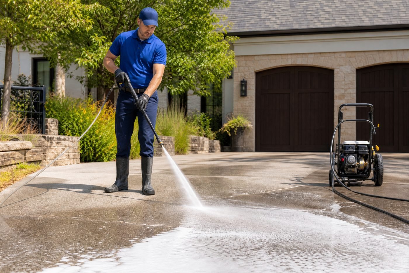 Peak Wash Pros driveway cleaning service