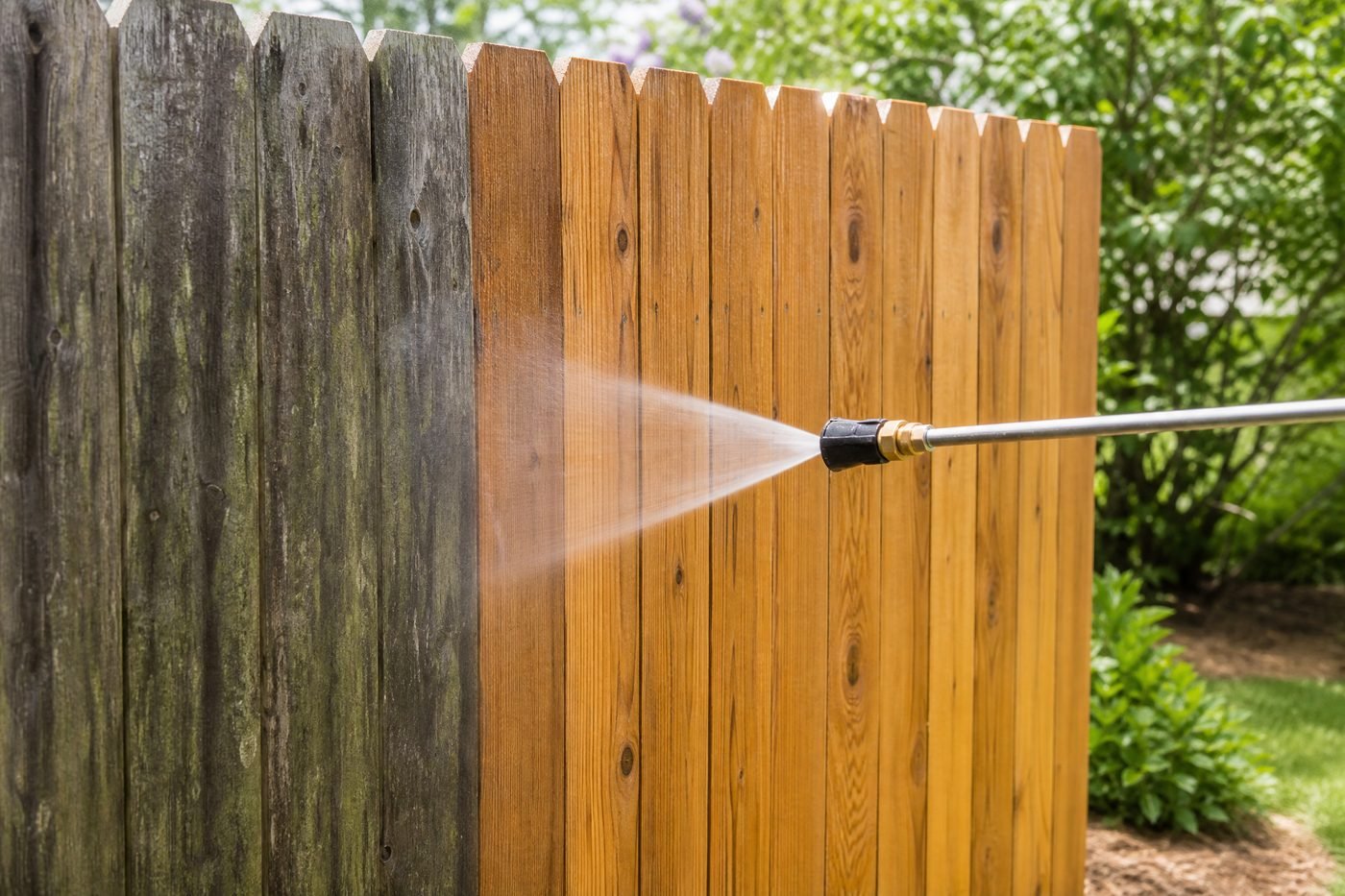 Peak Wash Pros fence cleaning service