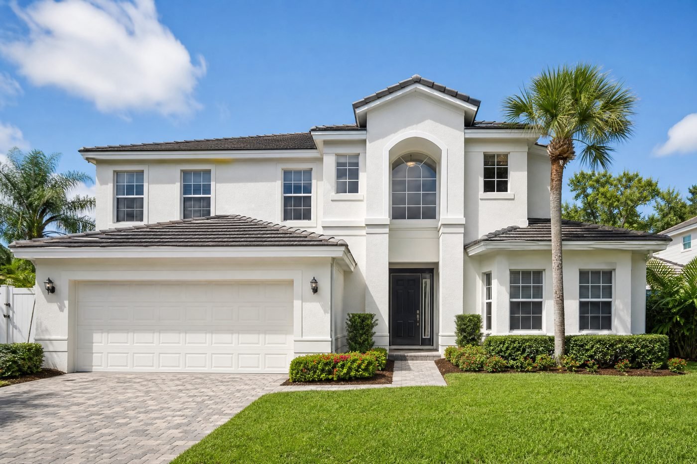 Immaculate Florida home exterior after professional house washing